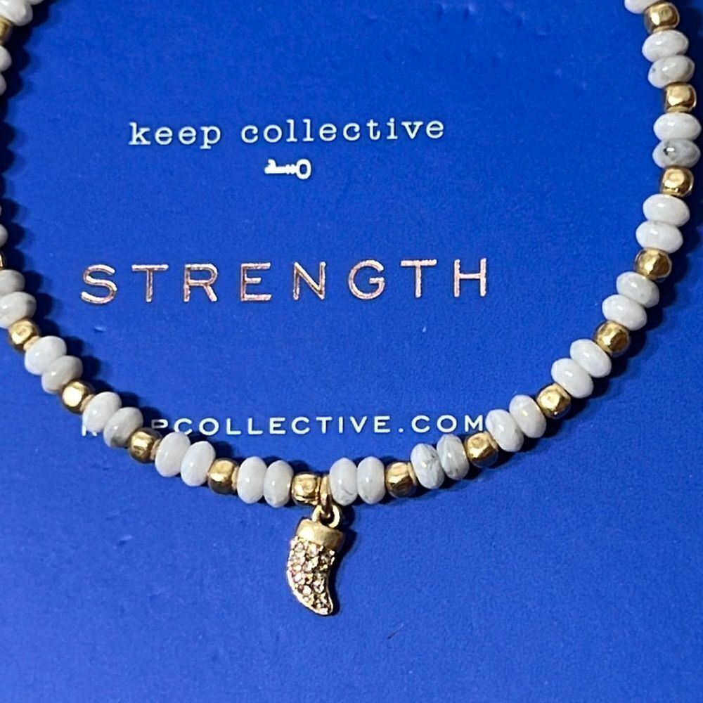 KEEP COLLECTIVE *RETIRED* Inspo Wrap Bracelet “Strength” NWT